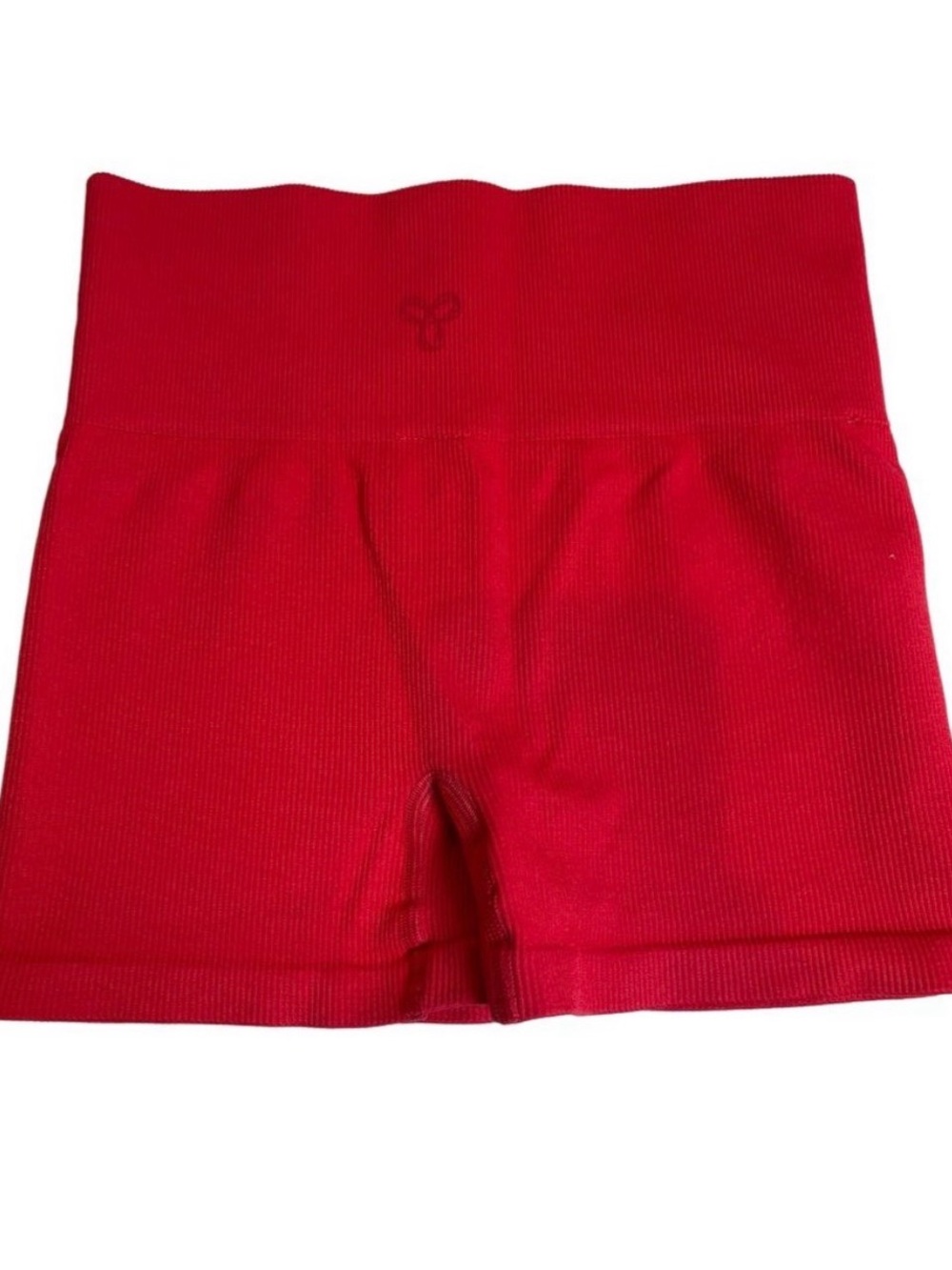 Aritzia TnaBody Ribbed High-Waist Shorts 3” Melon Size Medium